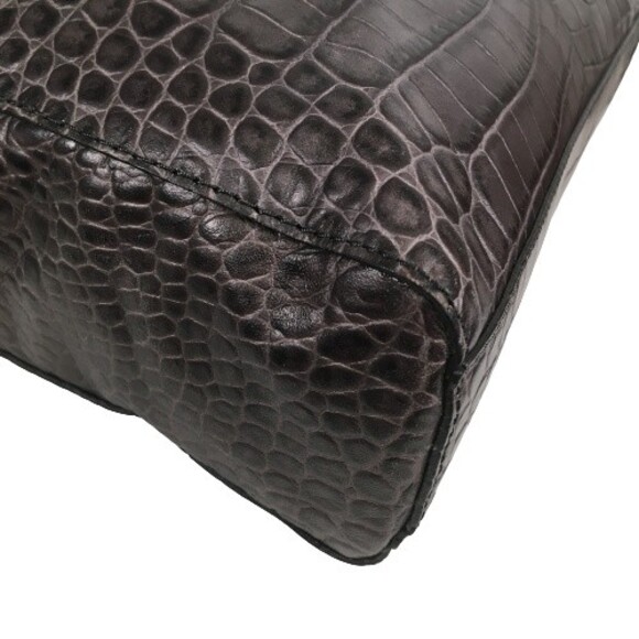 Michael Kors Hamilton Multifunction Tote Large Charcoal Croc Leather MRP $398 - Picture 7 of 16